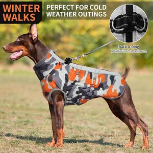 Chaleco de Invierno para Perros Medianos, Abrigo Cálido Reflectante Resistente al Agua, Traje de Nieve Ajustable para <span class=keywords><strong>Jack</strong></span> <span class=keywords><strong>Russell</strong></span> - Product Image 3