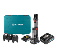 Herramienta de Prensado Hidráulica Profesional a Batería ZUPPER PZ-2430, para Tubos de PEX, Acero y Cobre, Sin Mordazas