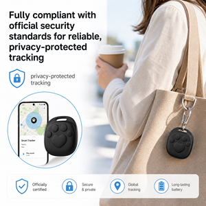 Étiquette intelligente certifiée Google Find My Device, traceur <span class=keywords><strong>GPS</strong></span>, localisateur anti-perte pour Android, <span class=keywords><strong>Samsung</strong></span>, animaux domestiques, clés, bagages - Product Image 6