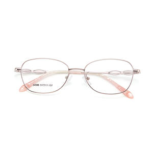 Gafas con montura de aleación para mujer, ligeras, de lectura, con diseño circular elíptico, 34986 - Product Image 1