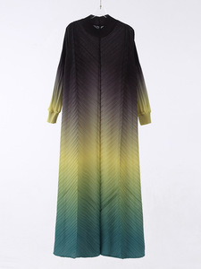 Robes <span class=keywords><strong>de</strong></span> cérémonie plissées Miyake pour femmes, couleur dégradée, haute qualité, grande taille, longue robe pour femme, <span class=keywords><strong>tenue</strong></span> modeste pour femmes <span class=keywords><strong>de</strong></span> grande taille - Product Image 2
