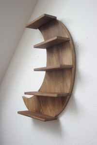 Estante <span class=keywords><strong>de</strong></span> Exhibición <span class=keywords><strong>de</strong></span> Madera para Cristales, Altar Lunar, Decoración Espiritual para el Hogar, Estante <span class=keywords><strong>de</strong></span> Almacenamiento con Forma <span class=keywords><strong>de</strong></span> Fase Lunar - Product Image 2