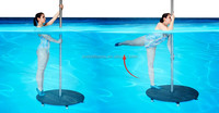 Poteau de danse aquatique de haute qualité en acier inoxydable 304 ou 316L pour piscine