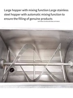 Machine de remplissage de sauce en acier inoxydable de qualité alimentaire, volume de remplissage réglable, avec fonction de mélange