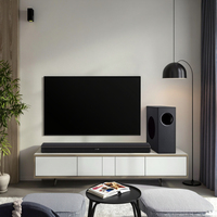 Protek TV teater Rumah, suara Surround 5.25 "kabel Subwoofer 2.1 saluran 5 speaker PVC + bahan kayu desain baru