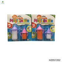 WonderMagic Lot de 2 Bouteilles Magiques en Plastique Effet Liquide Disparaissant – Jeu de Rôle et Tours de Magie – Bouteilles de Lait qui Disparaissent – 3 Ans et Plus