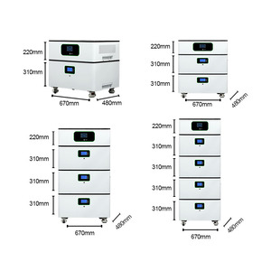 ESG 51.2V スタッカブルハイブリッド蓄電池インバーター一体型ソーラーシステム 5kW/10kW MPPT リチウム電池 15kWh/20kWh BMS - Product Image 3