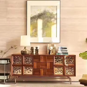 <span class=keywords><strong>Buffet</strong></span> de luxe vintage en bois de frêne - Tiroirs à portes shaker, grande capacité et montage facile pour le salon - Product Image 1
