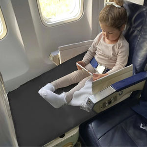 Extensor de asiento de avión para niños, reposapiés, artículos esenciales de viaje, alfombrillas para descansar los pies, cama transpirable para niños y niñas en vuelos - Product Image 2
