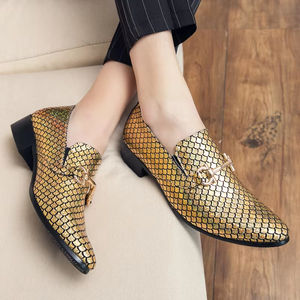 S0068X Nuevos Zapatos Oxford de Hombre de Cuero Genuino de Vaca, Estilo Caballero Formal con Borde Abierto y Perlas, Moda Otoño, Ligeros para Novio - Product Image 6