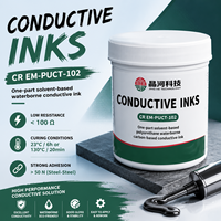 Encre conductrice au carbone aqueuse à bonne adhérence, réutilisable et conforme RoHS, pour l'électronique plastique