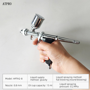 Aerógrafo para Pintura de Automóviles <span class=keywords><strong>ANEST</strong></span> HPTH2-8 de Japón, Calibre 0.8, Reparación de Arañazos de Pintura de Automóviles, Pistola de Pulverización Pequeña, Herramienta Neumática - Product Image 4