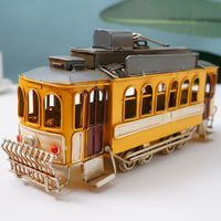 Modèle de bus à plateau vintage 2022, jouets de modèle de tramway antique, jouets de bus en métal moulé sous pression pour enfants, cadeau de collection pour enfants
