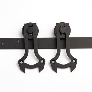 Juego de Rieles para Puertas Corredizas WEKIS, Duraderos, de Latón y Acero, Estilo Europeo Antiguo, para Instalación con Tornillos en Madera - Product Image 1