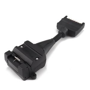 7 Pin To 12 Pin Trailer Connector <b>Adapter</b> <b>Plug</b> Socket DC ABS Material <b>Plug</b> In Connection - Product Image 2
