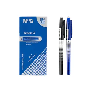 New Technology 0.7mm Black Blue Erasable Gel Pen With Eraser