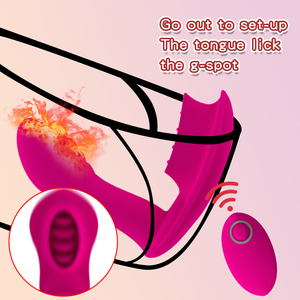 Wearable Licking <b>Vibrator</b> Vaginal Stimulator Pink Adult Toy - Product Image 6