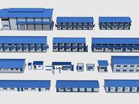 Maison préfabriquée modulaire de type T, structure en acier, pour l'hébergement sur chantier