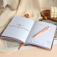 OVO Printing-Cahier de notes personnalisé avec couverture rigide et messages d'affirmation, carnet de notes de soins personnels avec logo en feuille d'or