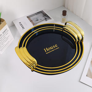 Assiette de fruits jetable plateau en plastique PE café Restaurant ménage tasse à thé plateau haut de gamme sensation fête bonbons et collations <span class=keywords><strong>plat</strong></span> ensemble - Product Image 2