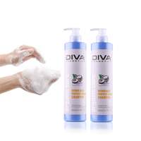 Après-shampoing éclaircissant végétalien à l'huile d'argan DIVA - Répare les dommages et hydrate - 500 ml - Unisexe
