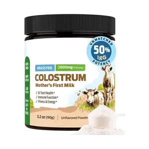 Colostrum tozu 50% IgG en yüksek konsantrasyon çim beslenen sığır Colostrum takviyesi bağırsak ve bağışıklık sağlığı