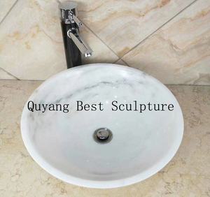 Évier de salle de bain de haute qualité, évier en marbre blanc naturel à vendre - Product Image 4