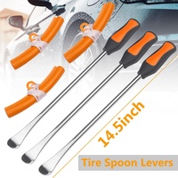 Nouvel ensemble d'outils de réparation de pneus de moto Nachee 14,5 pouces en acier à haute teneur en carbone, kit de leviers, outils de démontage de pneus, protecteurs de jantes, outil de valve, orange