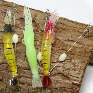 Juego de señuelos luminosos para camarones, 10 Uds., cebo suave de silicona para pesca de lubina en agua dulce y salada - Product Image 4