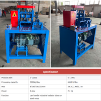 Machine de séparation de radiateurs industrielle automatique à haute productivité certifiée CE pour le recyclage des radiateurs en aluminium et en cuivre