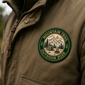 Certified Factory Heat Press Embroidery Patch Outdoor Style Embroidered Patches Iron On Custom Logo For Clothing - Product Image 2