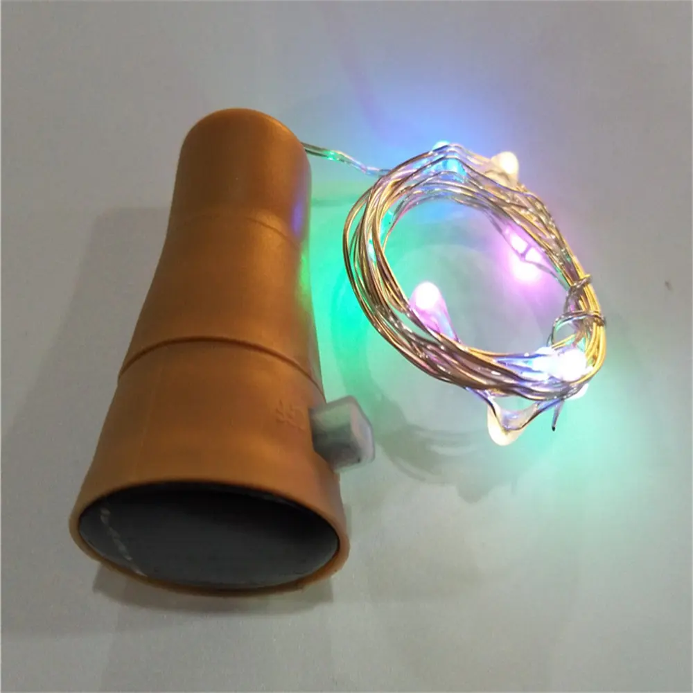Solar Powered Led String Light 20 LEDs Waterproof Solar Wine Bottle Cork Copper String Lights Lights For Christmas Outdoor Wedding