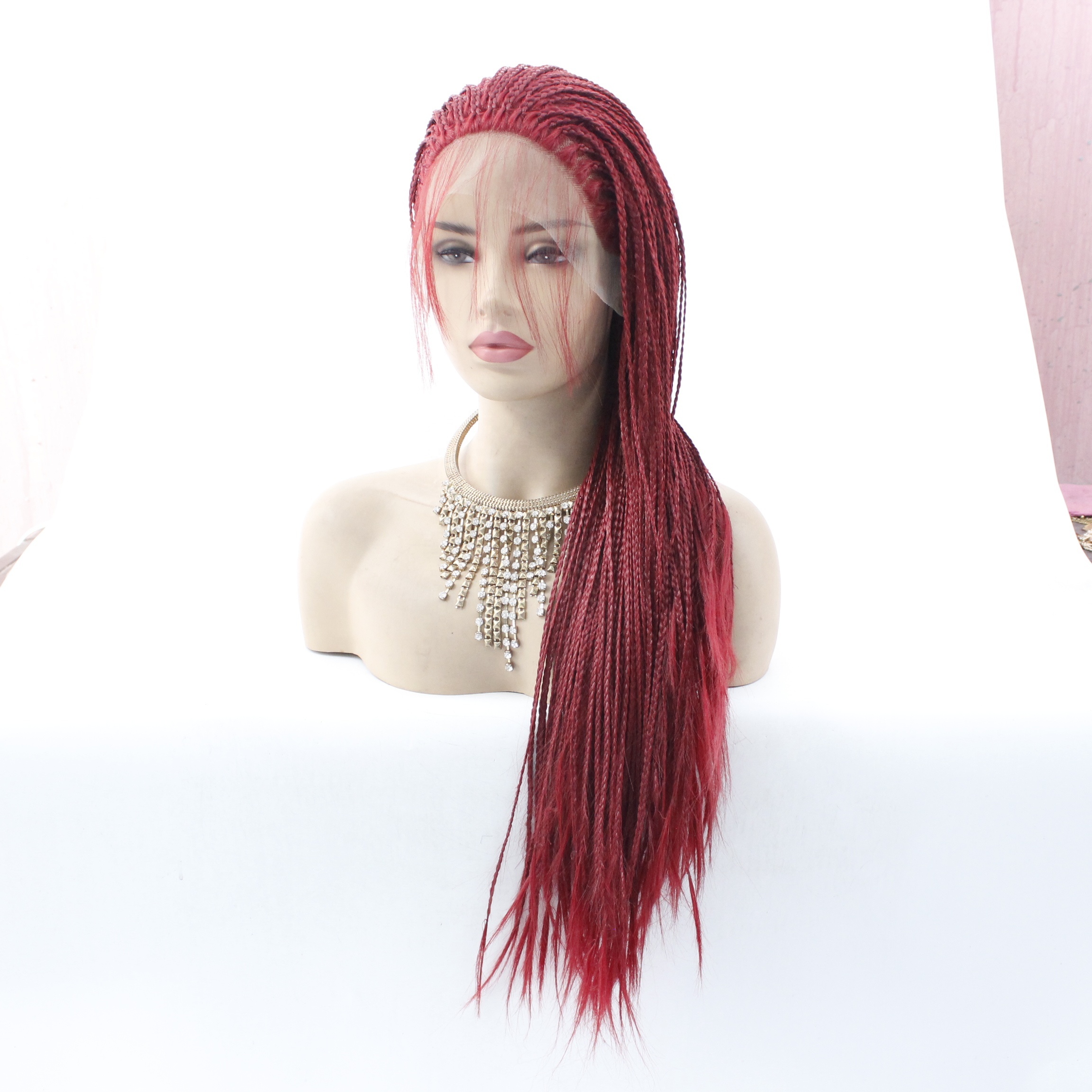 LINDALHAIR Wig with Two Fresno 360 Lace Braided, Afro 