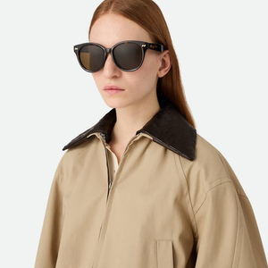 Bottega BV Classic Round Oval Sunglasses Thick Acetate Frame UV Protection Fashion Eyewear for Men Women Veneta - Product Image 2