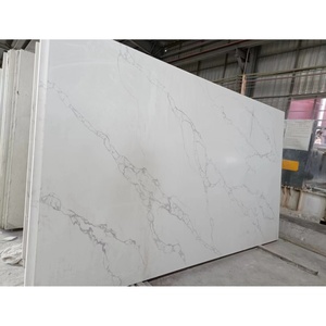 Lastra di Pietra Sinterizzata Bianca Calacatta per Piani di Lavoro Domestici, <span class=keywords><strong>Design</strong></span> Moderno, Pietra Artificiale in Grande Formato - Product Image 1