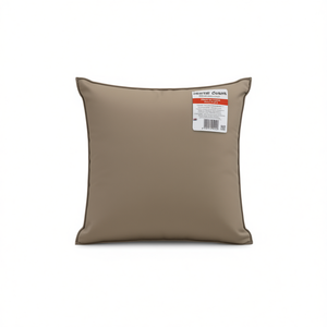 Coussin de chaise d'extérieur en tissu Oxford 15,7x15,7x2,8 pouces, taupe, carré, amovible, lavable, rembourré en mousse, pour terrasse - Product Image 1