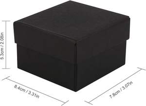 Caja de Regalo de Papel Tipo Almohada para Boda, Caja de Regalo de Papel para Reloj, Anillo, Pendientes, Caja de Joyería con Tapa y Base para Almacenamiento y Embalaje - Product Image 2