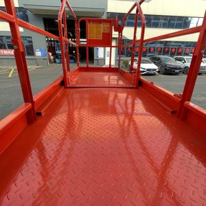 高品質はさみリフト外力ゴムタイヤ建物修理不要プラットフォーム荷重320 kg 450 kg 500 kg - Product Image 4