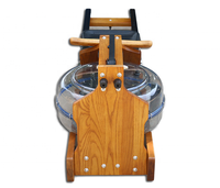 Máquina de remo de agua con logotipo personalizado, de un solo asiento, con estructura de madera, duradera, para pérdida de peso y uso comercial