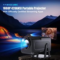Dernier projecteur intelligent avec Netflix officiel, BT5.2, Magcubic Proyector avec Wi-Fi double bande pour home cinéma