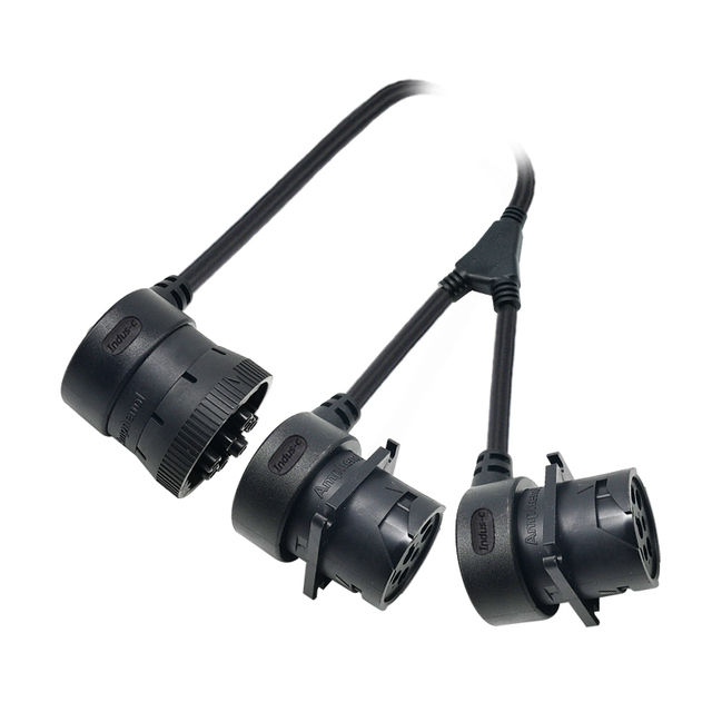 Amphenol AT62-16-0122 to 2xAmphenol AT60-16-0622 IP67 Waterproof PVC Insulated 250V Rated Electrical Connector Cable