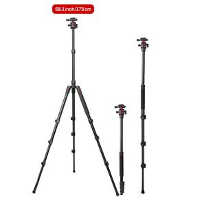 Portable photographe équipement caméra trépied affichage monopode caméra Q-173 support extérieur voyage caméra vidéo trépied support 173cm - Product Image 1