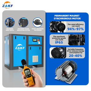 ZAKF Offerta Speciale Triennale: Compressore d'Aria a Vite a Velocità Fissa 30HP 22KW, Potenza di Tensione 50Hz o 60Hz per Piccole Macchine CNC - Product Image 2