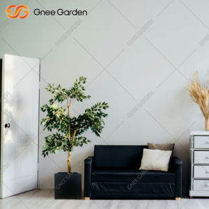 กระถางต้นไม้ทรงสี่เหลี่ยมแบบอเมริกัน ขนาด 24 นิ้ว ทำจากไฟเบอร์กลาสสีดำ เป็นมิตรกับสิ่งแวดล้อม ใช้ได้ทั้งภายในและภายนอกอาคาร - Product Image 3