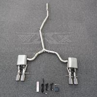 Échappement arrière électrique à soupapes en acier inoxydable avec quatre sorties pour Audi A4 B9 2.0T FWD AWD 2017-2019, son d'échappement agressif et puissant