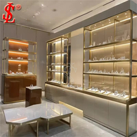 Vitrine murale en métal et contreplaqué pour bijoux, mobilier de magasin pour centre commercial, présentoir à bijoux en MDF