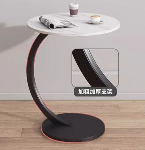 Coffee <b>Table</b> Bedside Desk for Kitchen Living Room Density Board + Metal Frame Portable Home Study Furniture Outdoor <b>Table</b> - Product Image 5