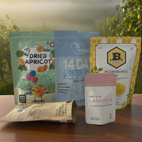 Sachets Doypack mats colorés avec fermeture éclair / Emballages alimentaires en aluminium / Sachets Mylar refermables