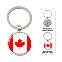 Porte-clés en alliage de zinc avec drapeau national, en gros, en résine époxy, ronds, vierges, personnalisables avec logo, étanches, pendentifs drapeau