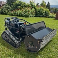 Nouvelle Tondeuse Robot Chenillée pour Vergers, Machines Agricoles de Fauchage, Peut Être Équipée d'une Charue Rotative et d'une Découpeuse